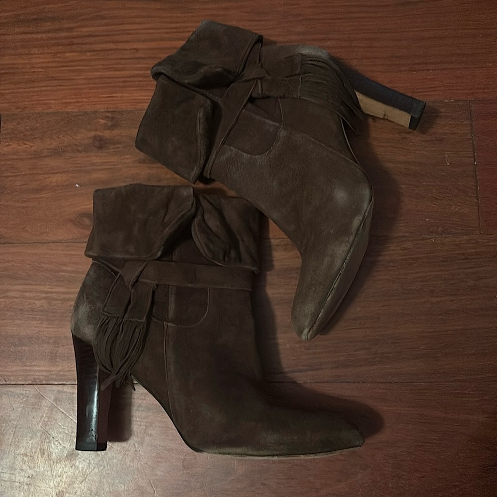 Johnston & Murphy Women's Brown Suede Boots size 9